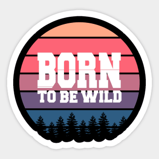 Free and wild Sticker